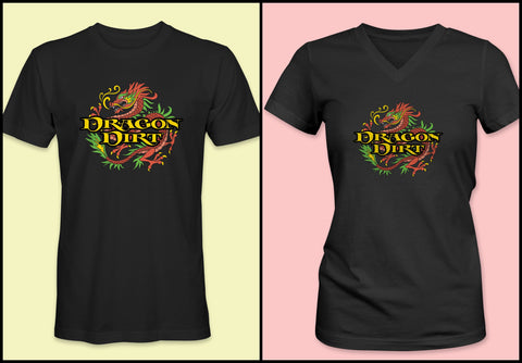 Dragon Dirt T-Shirt - Unisex or Ladies V-neck